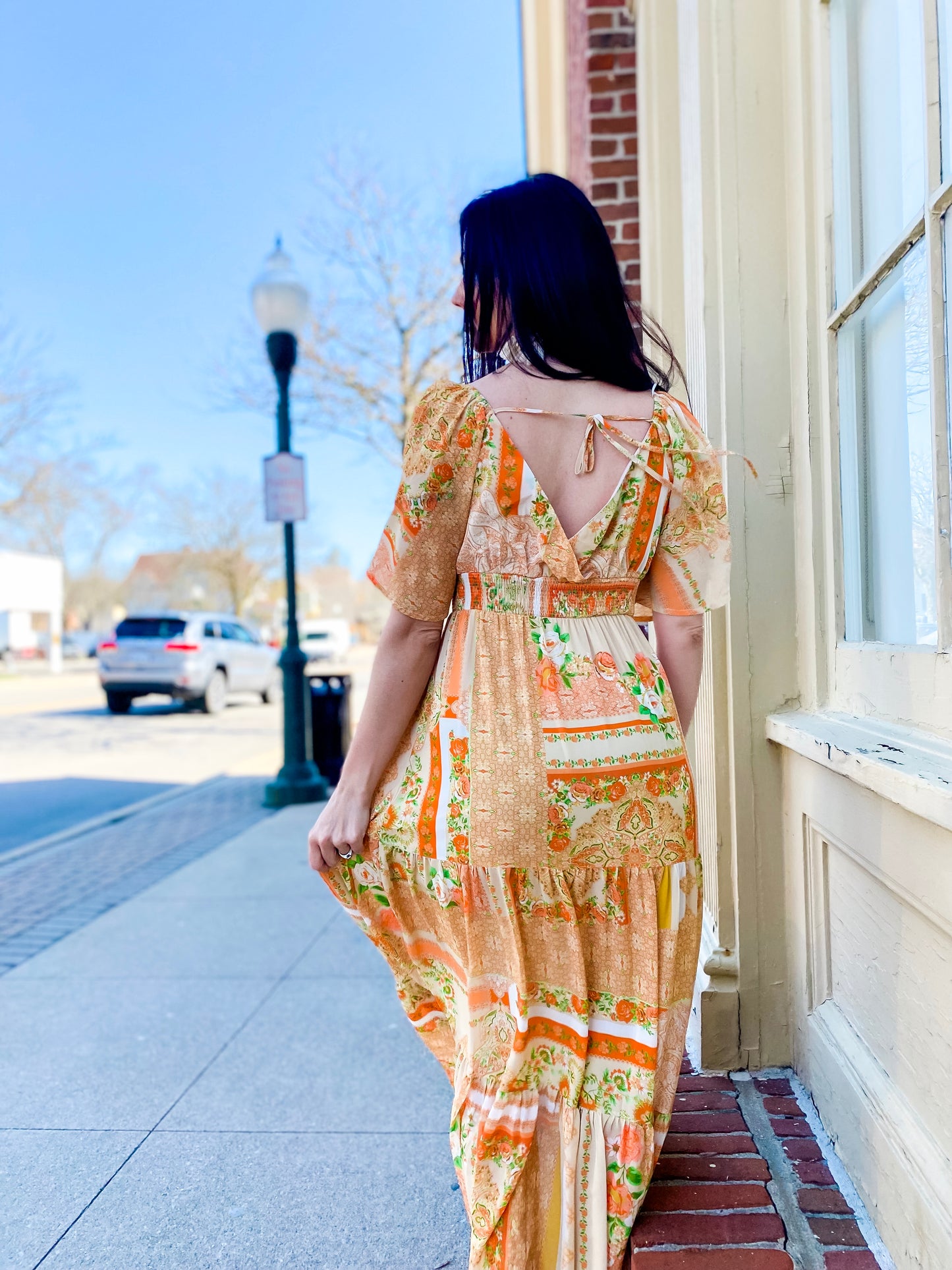 The Secret Garden Printed Maxi Dress